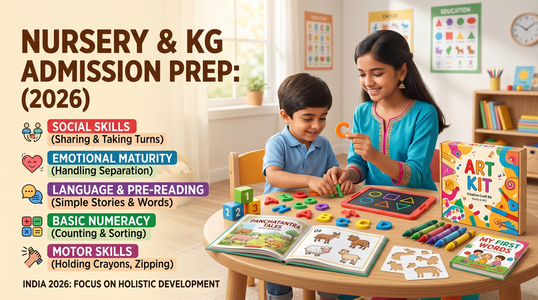 Nursery & KG Admission Prep: What Skills Your 3-Year-Old Actually Needs (India 2026)