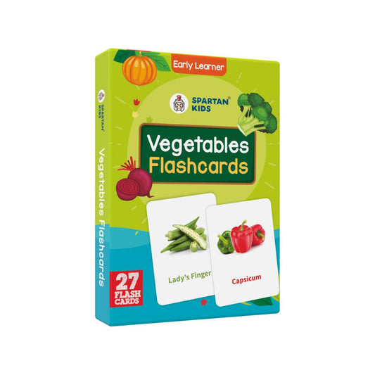 Vegetable Flash Cards | 27 Early Learning Flash Cards for Kids
