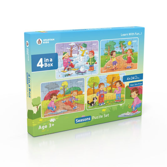 Seasons Jigsaw Puzzle for Kids (4 in a Box) 96 Puzzle Pcs