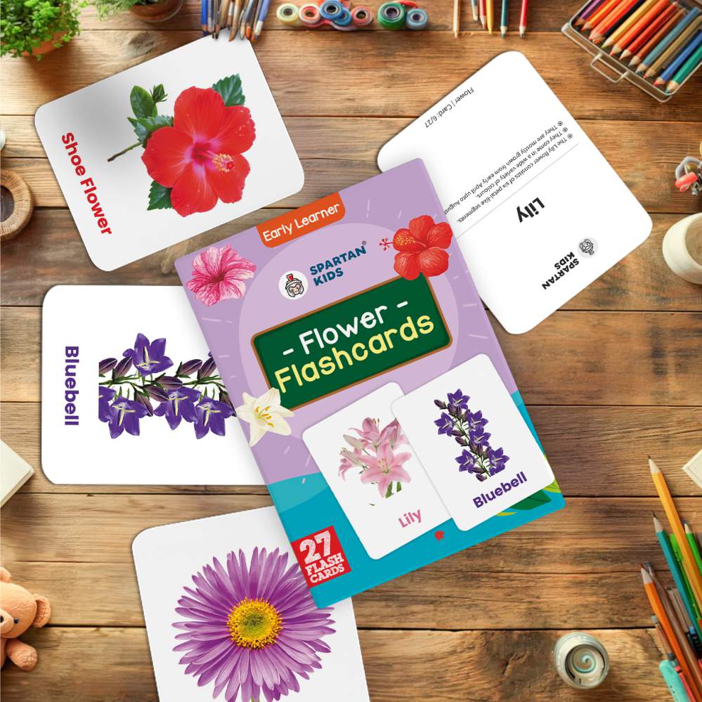 Flowers Flash Cards | 27 Early Learning Flash Cards for Kids