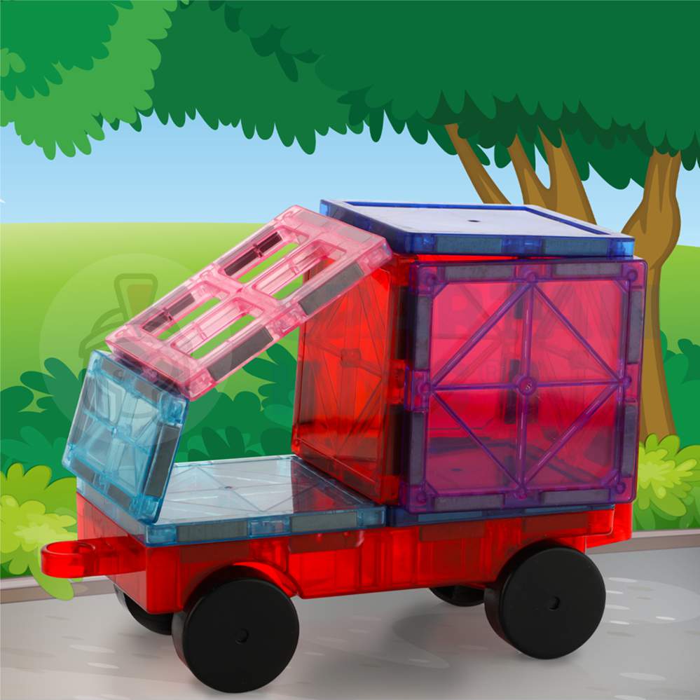 50-Piece Magnetic Building Tiles for Kids & Toddlers Ages 3-8