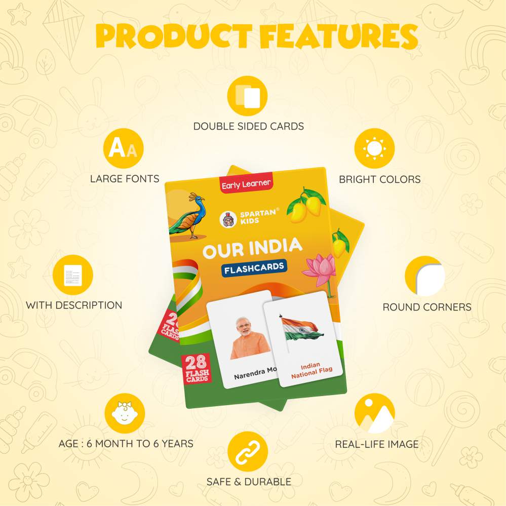 Our India Flash Cards | 27 Early Learning for Kids