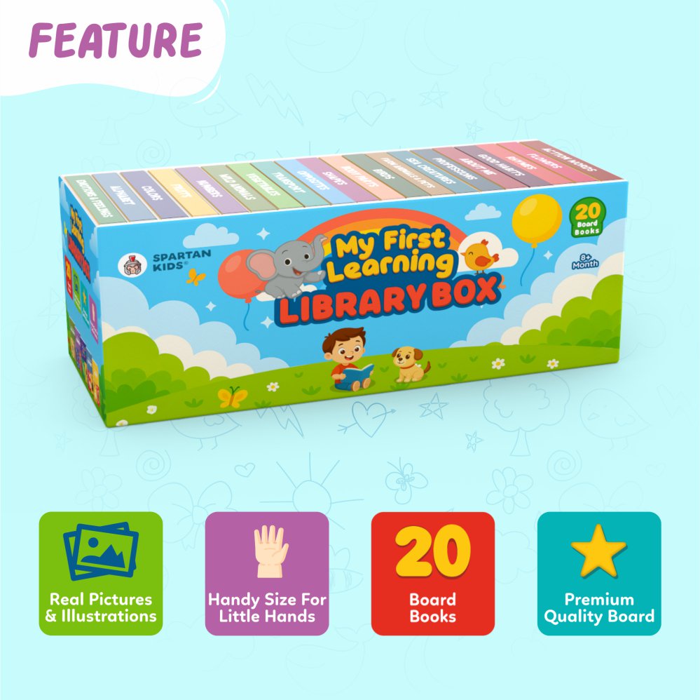Board Book Set of 20 for Toddlers Ages 1-5 | Educational Gift