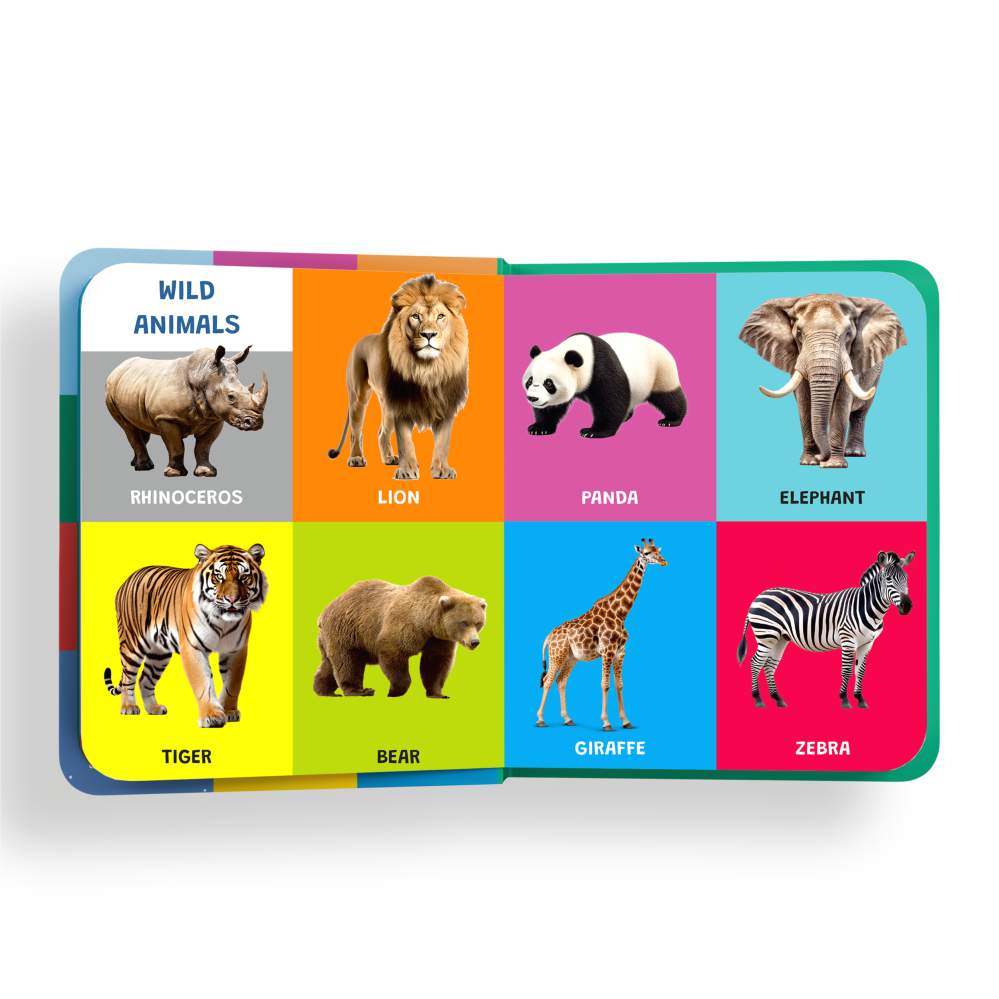 My First Padded Book of Animals: Early Learning for Kids