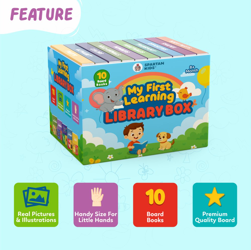Board Book Set of 10 for Toddlers Ages 1-5 | Educational Gift