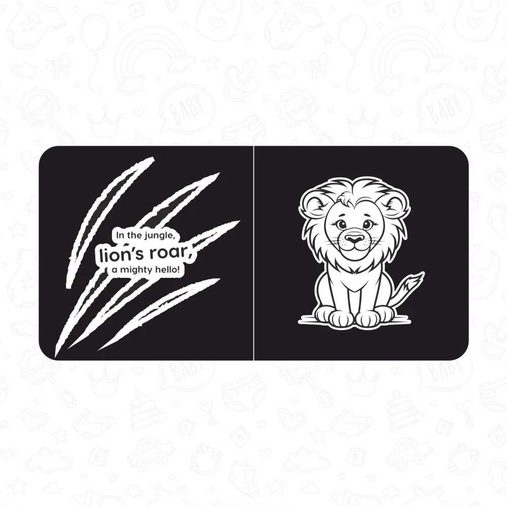 SPARTAN KIDS Black & White Sensory Board Set – (Set of 3)
