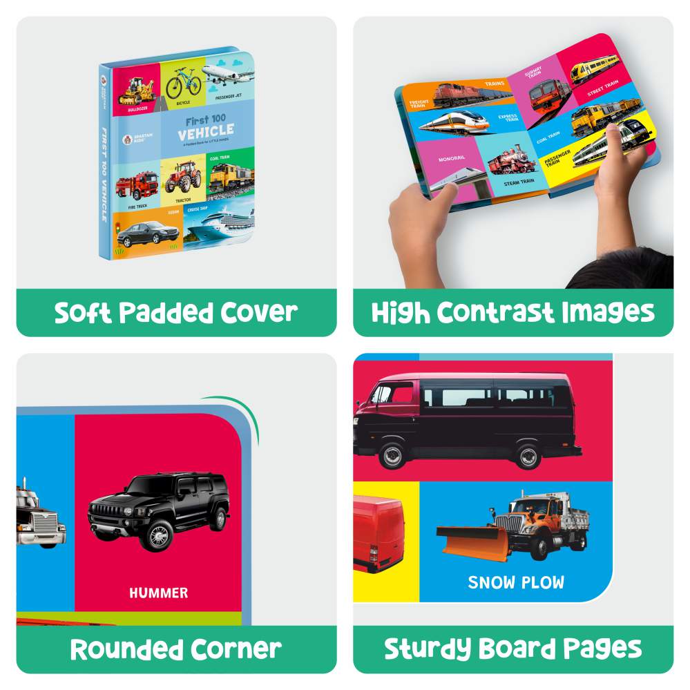 My First Padded Book of Vehicles: Early Learning Adventure