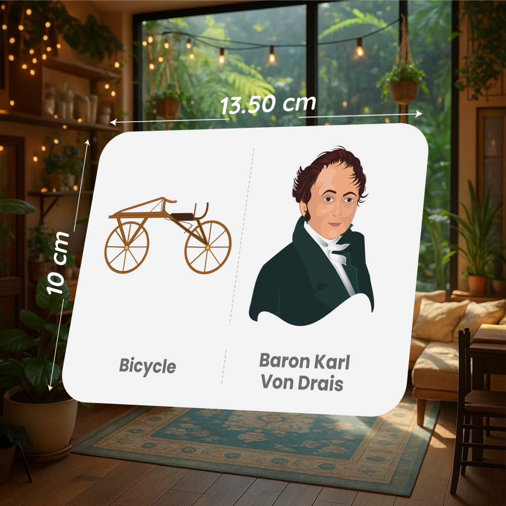 Inventors & Their Inventions Flash Cards | 27 Early Learning Flash Cards for Kids
