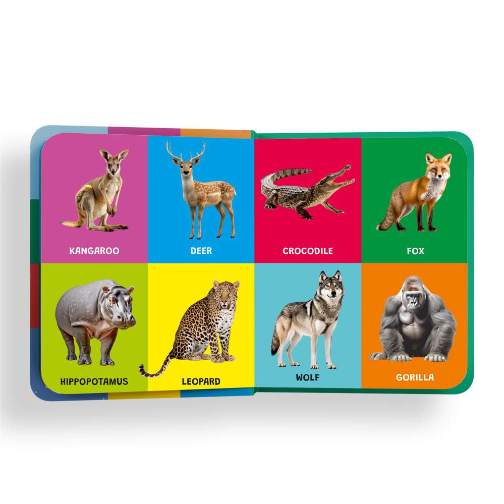 My First Padded Book of Animals: Early Learning for Kids