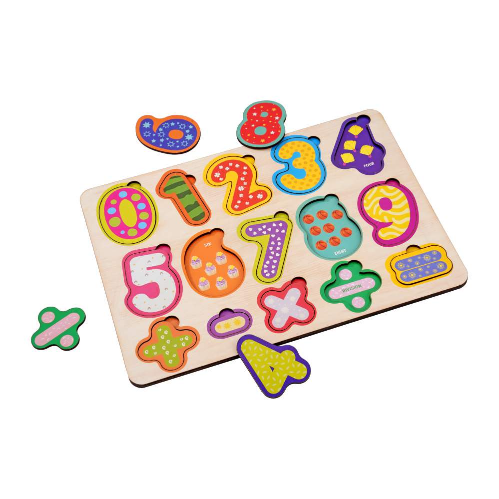 Wooden Numbers & Alphabets 3D Puzzle Set for Kids 2+ (Set of 2)