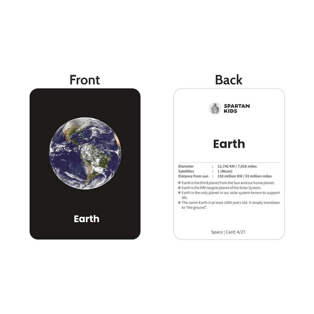 Early Learning Flash Cards with Freedom Fighters, Space (Set of 5)