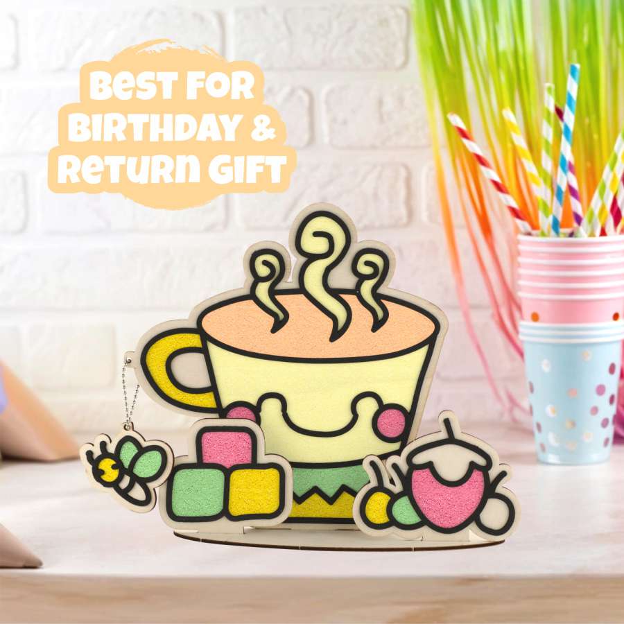 Spartan KidsĀ® Cup Pop 3D Art - Wooden Foam Clay Art