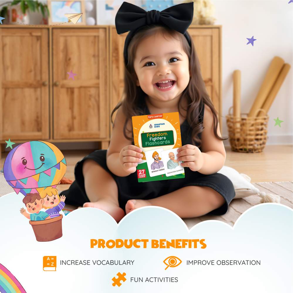 Freedom Fighter Flash Cards | 27 Early Learning Flash Cards for Kids