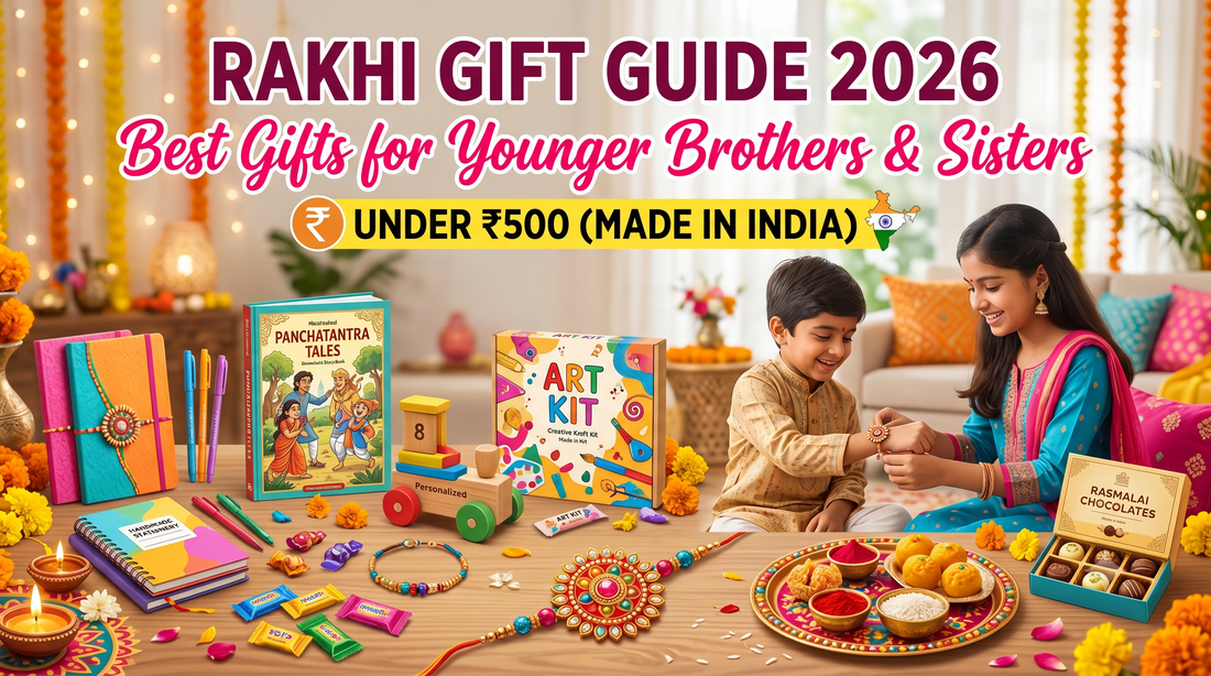 Rakhi Gift Guide 2026: Best Gifts for Younger Brothers & Sisters Under ₹500 (Made in India)