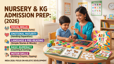 Nursery & KG Admission Prep: What Skills Your 3-Year-Old Actually Needs (India 2026)