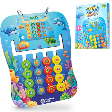 Sea Animals Coder — Educational Ocean Pattern Matching Game for Kids Ages 3+ | STEM Toy | Screen-Free Logic Puzzle | Spartan Kids