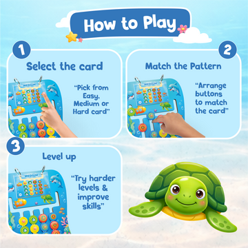Sea Animals Coder — Educational Ocean Pattern Matching Game for Kids Ages 3+ | STEM Toy | Screen-Free Logic Puzzle | Spartan Kids