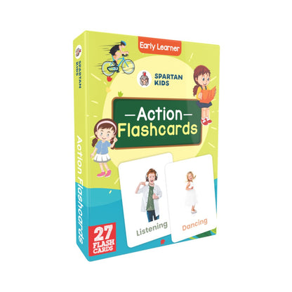 Action Flash Cards | 27 Early Learning Flash Cards for Kids