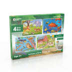 Animals & Birds Jigsaw Puzzle for Kids (4 in a Box) 96 Puzzle Pcs