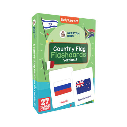 Country Flash Cards | 27 Early Learning Flash Cards for Kids (V2)