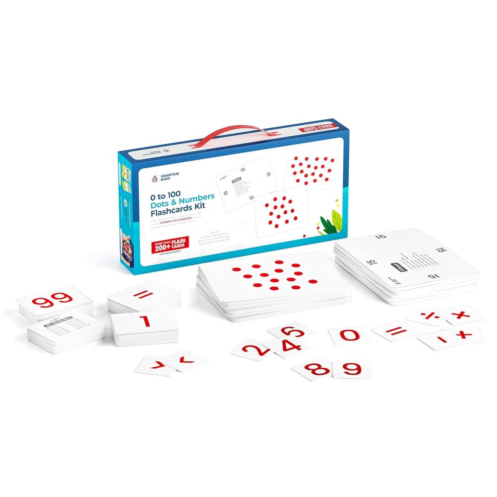 SPARTAN KIDS® Spartan Kids 0 to 100 Dot & Number Flash cards Kit