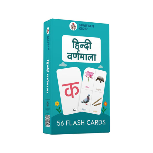 Hindi Varnamala Flash Cards for Kids, Vibrant & Durable Learning