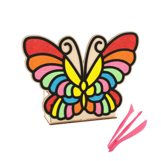 Spartan Kids® Wooden Butterfly Pen Stand - DIY Super Clay Art Kit