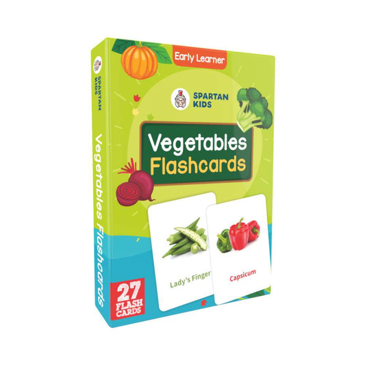 Vegetable Flash Cards | 27 Early Learning Flash Cards for Kids