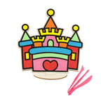 Spartan Kids® DIY Foam Clay Art Kit: Wooden Castle Board with Stand