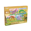 Animal & Their Babies Jigsaw Puzzle for Kids (4 in a Box) 96 Puzzle Pcs