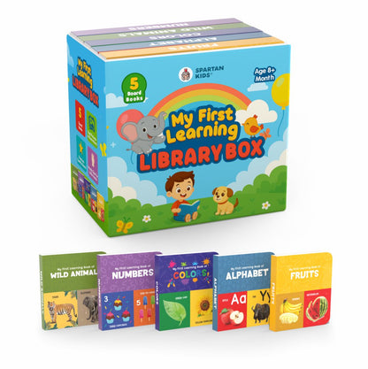 Board Book Set of 5 for Toddlers Ages 1-5 | Educational Gift