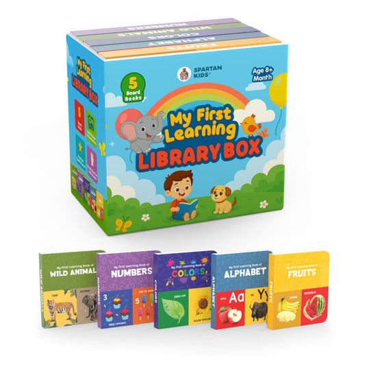 Board Book Set of 5 for Toddlers Ages 1-5 | Educational Gift