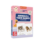 Animals & Their Babies Flashcards – 27 Picture Cards for Kids (Ages 2-6)