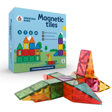 32-Piece Magnetic Building Tiles for Kids & Toddlers Ages 3-8