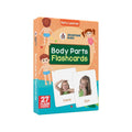 Body Parts Flashcards for Kids – 27 Human Body Picture Cards (Ages 2-5)