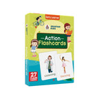 Action Flashcards for Kids – 27 Verb Picture Cards | Montessori (Ages 2-6)
