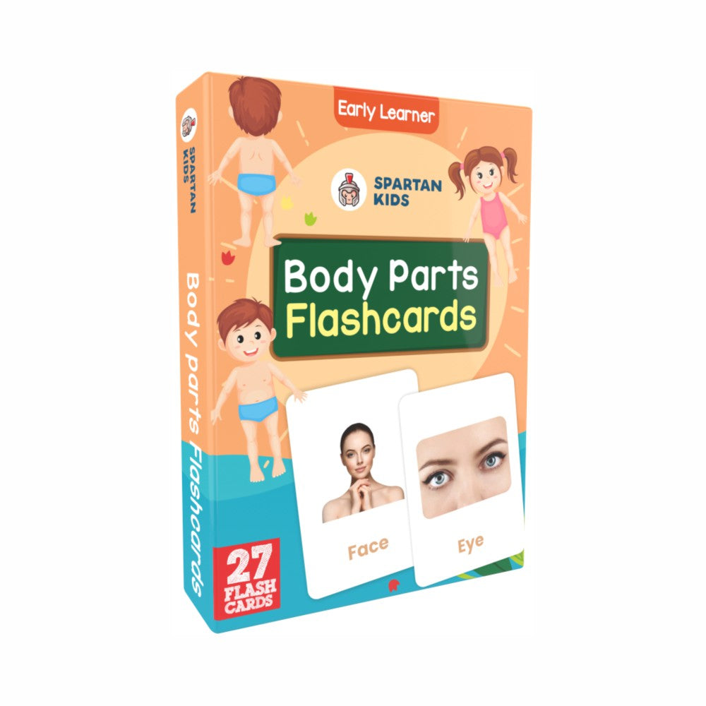 Body Parts Flash Cards | 27 Early Learning Flash Cards for Kids