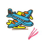 Spartan Kids® Wooden Airplane Pen Stand - DIY Super Clay Art Kit