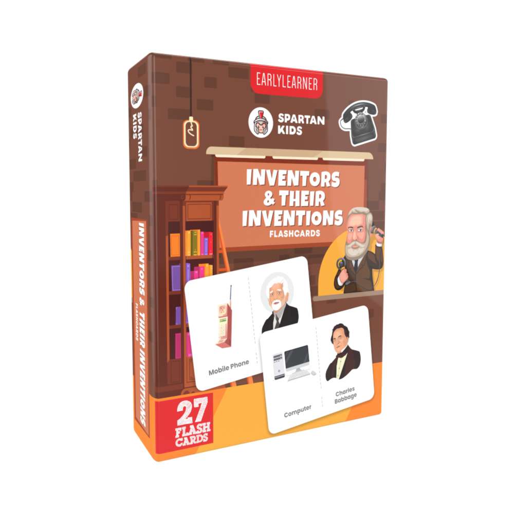 Archie's Inventions Card Inventors & Inventions Flash Cards | 27 Cards for Kids – Spartan Kids