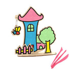 Spartan Kids® Lighthouse Pop 3D Art - Wooden Foam Clay Art
