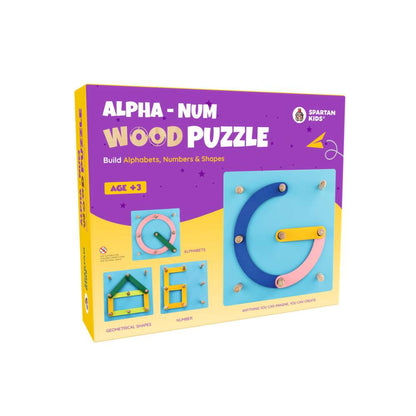 Spartan Kids® Wooden Alphabet Puzzle Toys