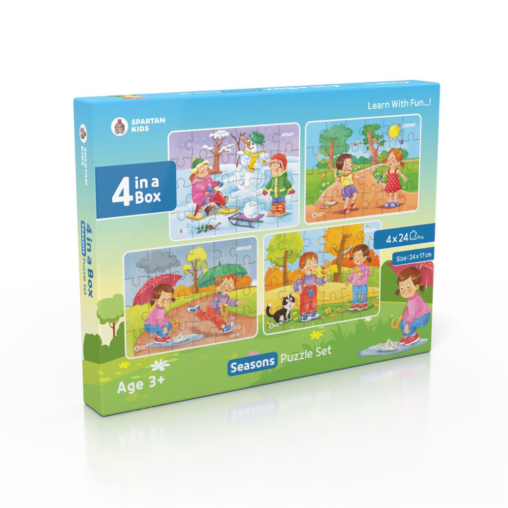 Seasons Jigsaw Puzzle for Kids (Set of 4) 96 Puzzle Pcs