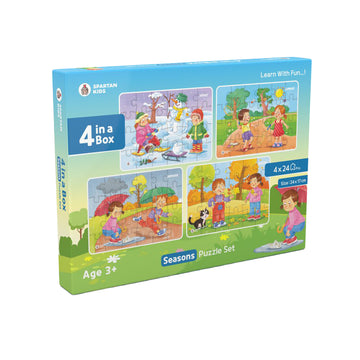 Seasons Jigsaw Puzzle for Kids (4 in a Box) 96 Puzzle Pcs
