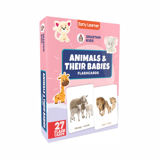 Animal & Their Babies Flash Cards | 27 Early Learning Flash Cards for Kids