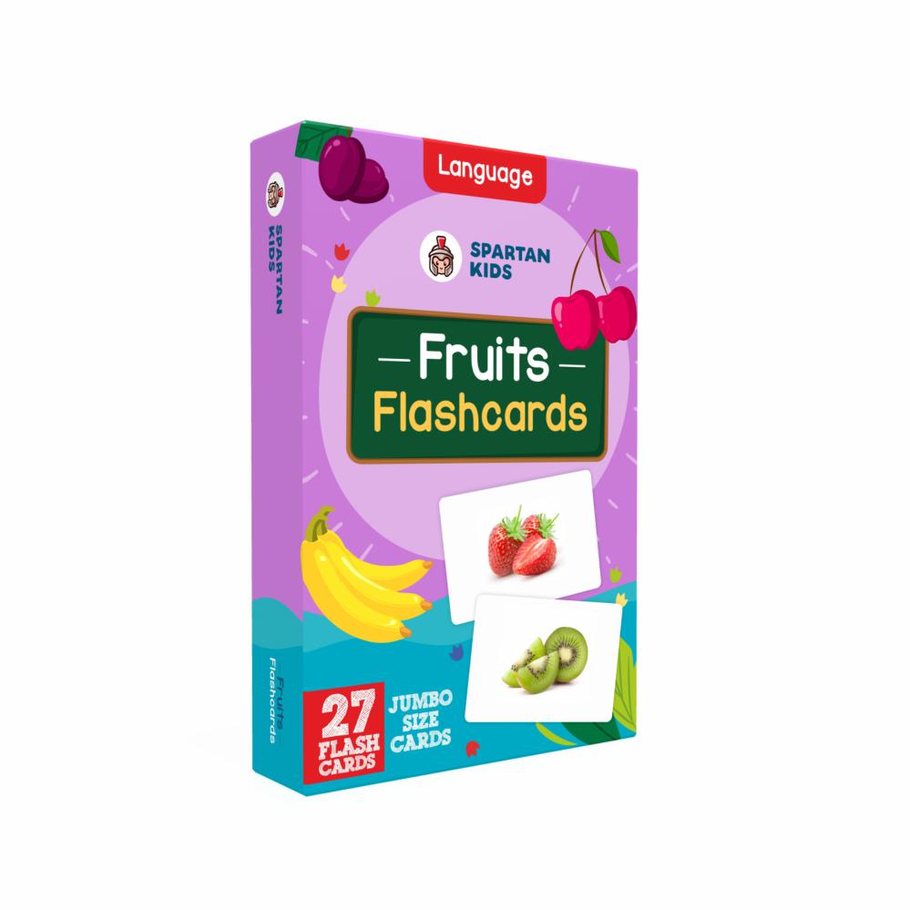 SPARTAN KIDS® Jumbo Fruit Flash Cards | Fun & Interactive Learning