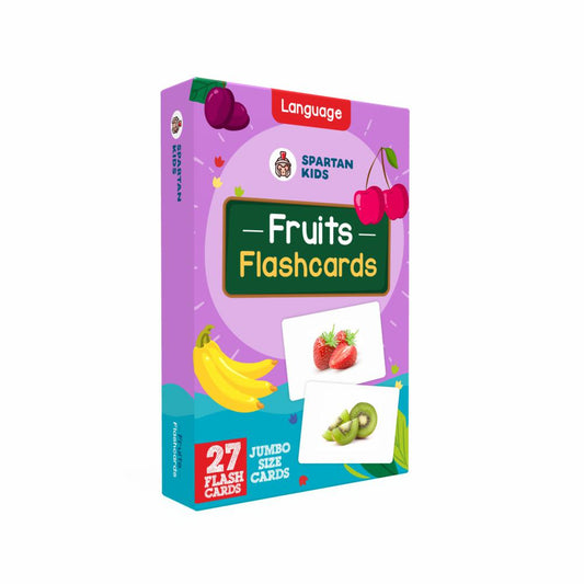 SPARTAN KIDS® Jumbo Fruit Flash Cards | Fun & Interactive Learning