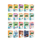 Flashcards Combo Set 20-Pack | 540 Educational Flashcards for Kids Ages 2–6 | Alphabets, Animals, Vegetables, Professions & More | 27 Cards per Box | Spartan Kids