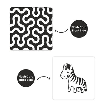 SPARTAN KIDS® Sensory Flash Cards Combo for New Born Babies (Set of 4)