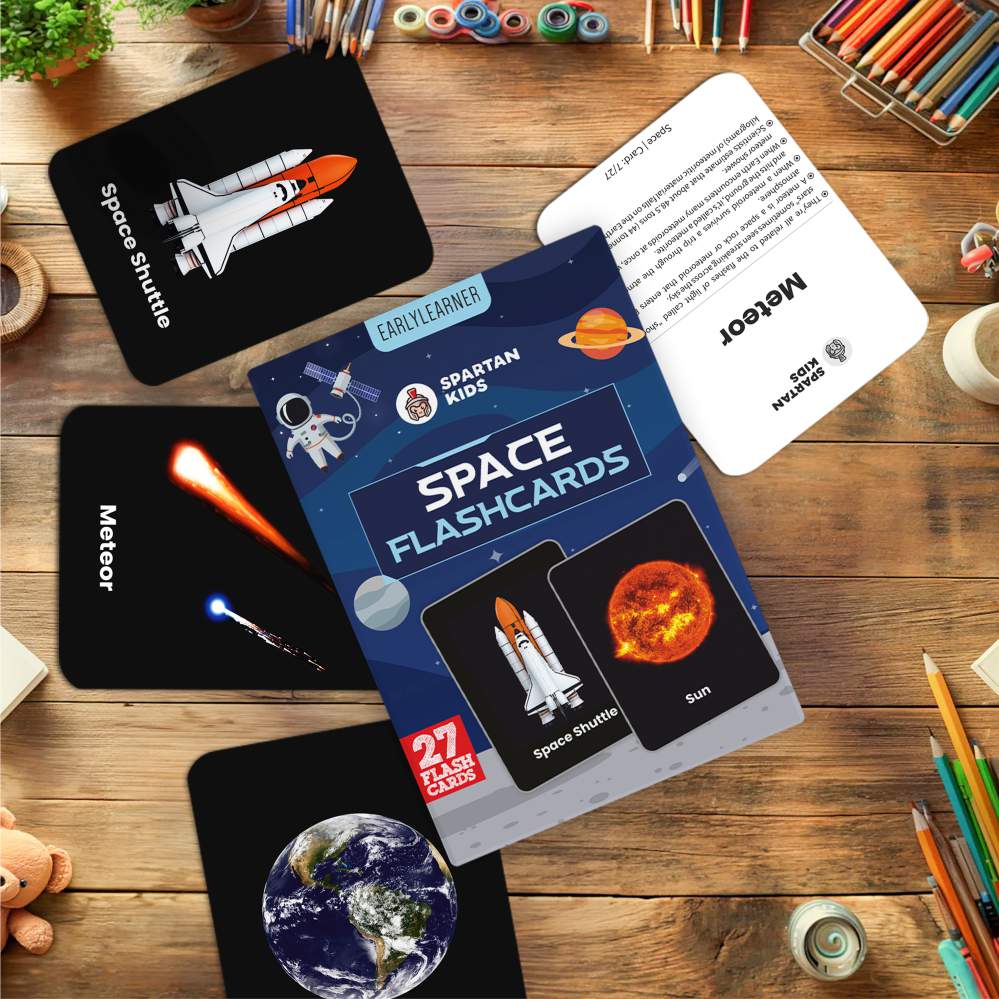 Space Flash Cards | 27 Early Learning Flash Cards for Kids