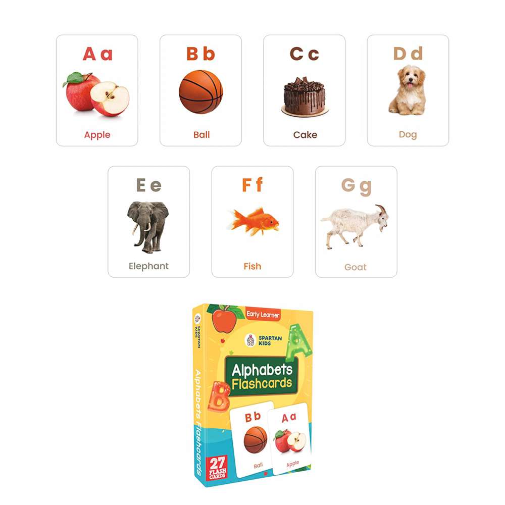 Spartan Kids Early Learning (Set of 15) Flash Cards for Kids